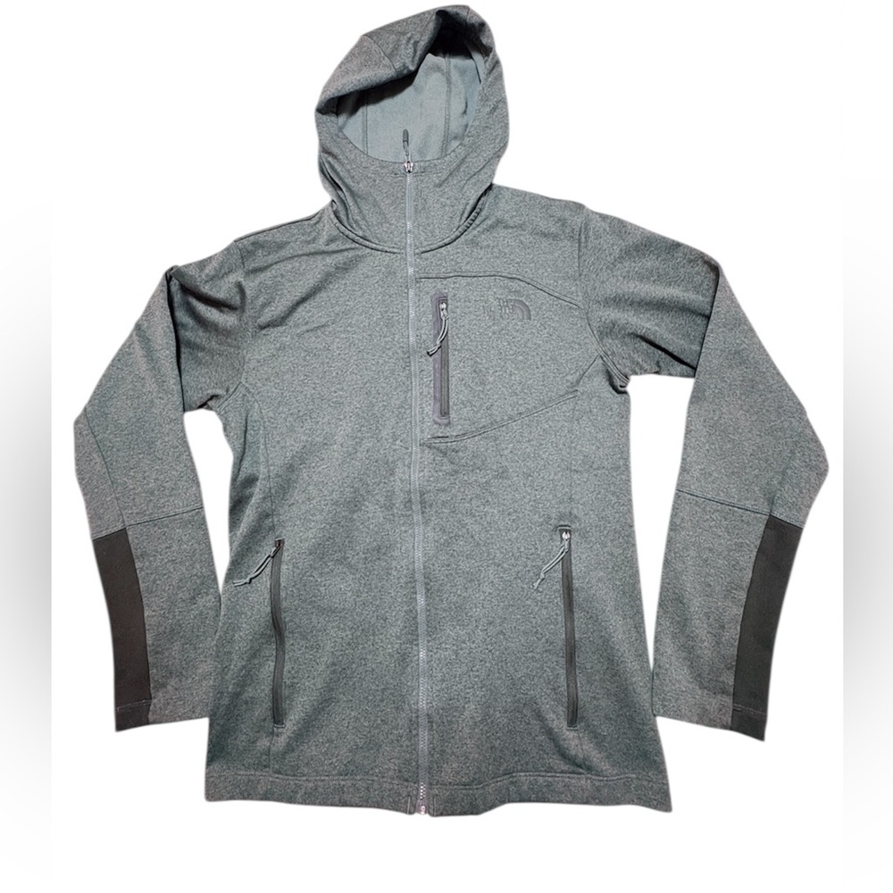 The North Face Canyonlands Green Heather Hooded Fleece Jacket Men’s S